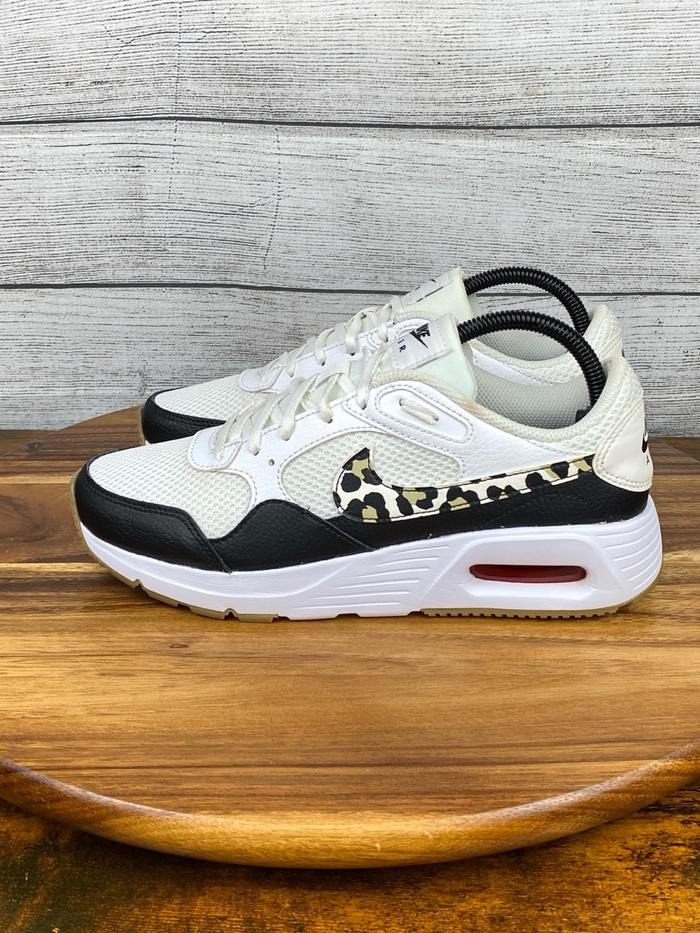 Nike Air Max SC White Black Leopard Women’s Shoes DZ5200-100 Sneaker Size 8